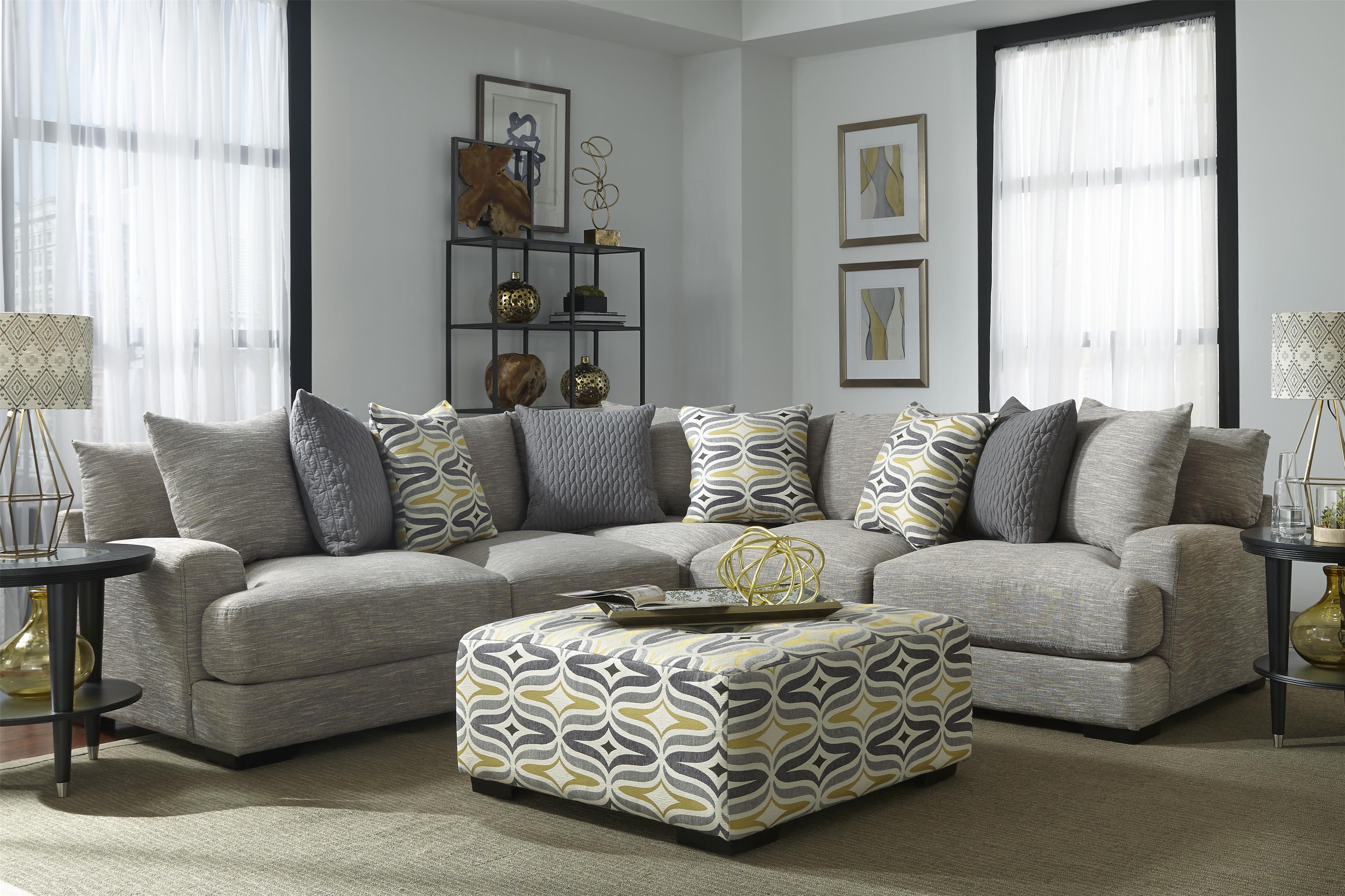 Franklin Barton Sectional Sofa with 4 Seats Miskelly Furniture